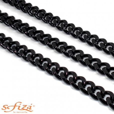 Black chain with heavy mesh